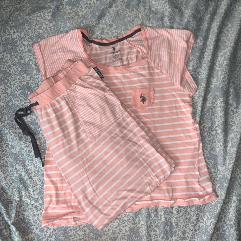 Pink Polo Pj set Sz L